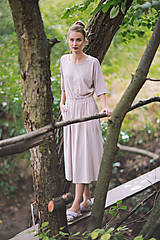 Šaty - Šaty Gwen (Púdrová) - 14810108_