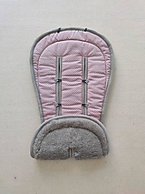 Detský textil - VLNIENKA podložka do kočíka BUGABOO Fox / /Bee/ Buffalo/ Cameleon/ Donkey 100% WOOL Grey Seat Liner Bodka soft pink - 14812932_