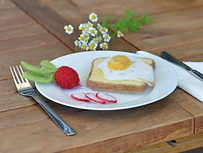Dekorácie - Kurz plstenia: Toast s vajíčkom - 14812608_