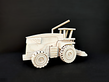 Hračky - Drevený traktor - kombajn - 14813522_