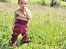 Detské oblečenie - Softshellky "claret&claret” - 14814695_