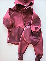 Detské oblečenie - Softshellka "claret&claret" - 14814708_