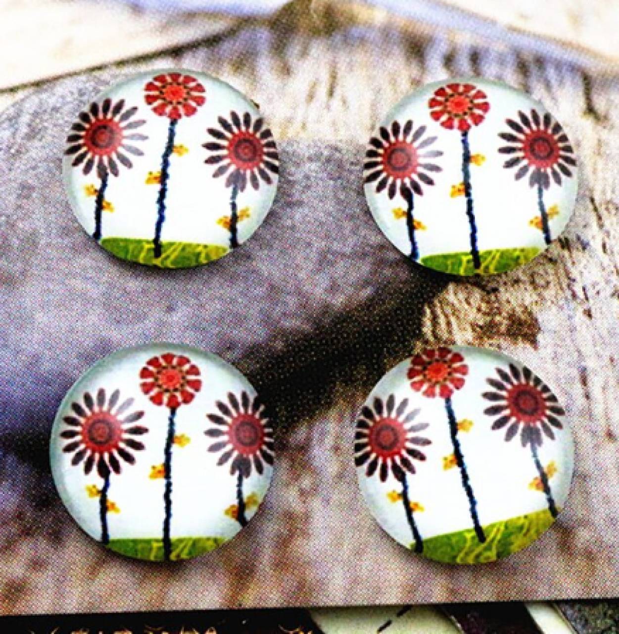 KA101 Kabošon kvietky 12 mm