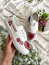 Ponožky, pančuchy, obuv - ♥ Ručne maľované tenisky ♥ - 14815115_