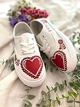 Ponožky, pančuchy, obuv - ♥ Ručne maľované tenisky ♥ - 14815122_