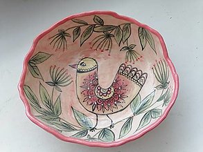 Nádoby - keramika misa ..vtacik - 14815008_