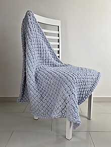 Detský textil - Puffy deka do kočíka 100x80cm sivá - 14817070_
