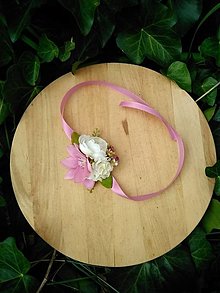 Svadobné pierka - staroružový náramok s ivory kvetmi - 14820017_