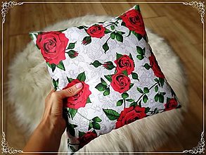 Úžitkový textil - Voňavý vankúš na dobrý spánok Ruža (štvorec) - 14819904_