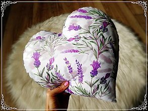 Úžitkový textil - Voňavý vankúš na dobrý spánok Levanduľa (srdce) - 14820000_