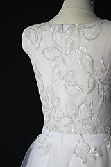 Šaty - Luxusné kvalitné tylové svadobné šaty z francúzskej krajky - 14819944_