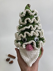 Dekorácie - Vianočný stromček háčkovaný - 14819937_