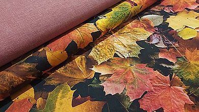 Textil - Látka jesenné lístie - 14824411_