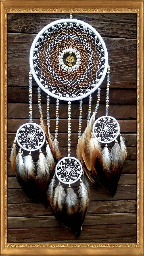 Dekorácie - Lapač snov Strom života - 14821533_