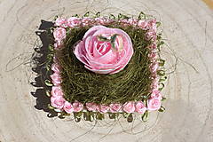 Prstene - Svadobný vankúšik plný ruží - 14824002_
