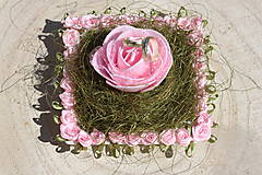 Prstene - Svadobný vankúšik plný ruží - 14824003_