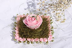 Prstene - Svadobný vankúšik plný ruží - 14824007_