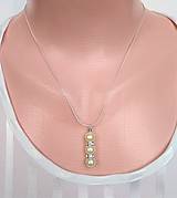 Sady šperkov - Perly z mušlí náušnice a prívesok v striebre Ag925/1000 - 14822840_