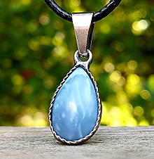 Náhrdelníky - Modrý opál Owyhee 2. - 14825962_