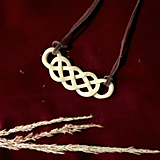 Náhrdelníky - Drevený náhrdelník - keltský uzol - 14827339_