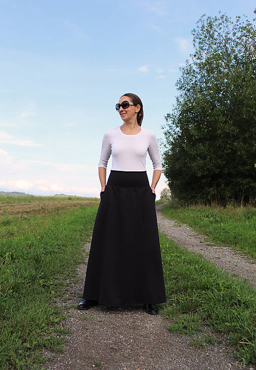  - Maxi čierna (M (obvod bokov 96 - 100 cm)) - 14827220_