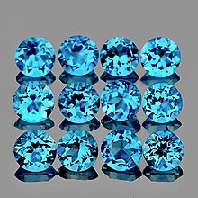 Minerály - Topas swiss modry 4 mm - 14827818_