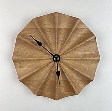 Hodiny - Drevené hodiny z masívu VLNKY - 14827598_
