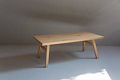 Nábytok - Masívny bukový stôl FAGUS - 14828348_