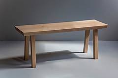 Nábytok - Dizajnová lavička z dubového masívu PULCHRE - 14828373_