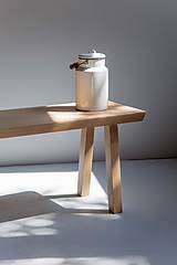 Nábytok - Dizajnová lavička z dubového masívu PULCHRE - 14828374_