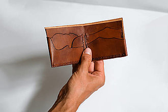 Pánske tašky - Pánska kožená peňaženka - Kráľ hôr - 14831101_