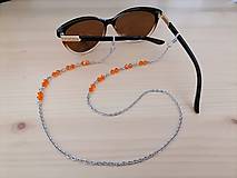 Iné šperky - Retiazka na okuliare - oranžová - chirurgická oceľ - 14830285_
