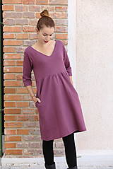 Šaty - Bavlnené obojstranné šaty purple Ina - 14831126_