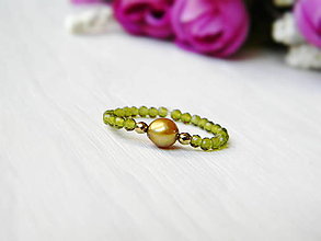 Prstene - Prstienok ... perla, spinel, hematit - 14828983_