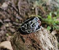 Prstene - Červený granát hessonit - 14828795_