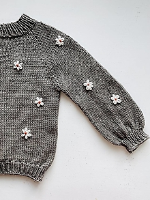 Detské oblečenie - Merino svetrík DAISY - 14829917_