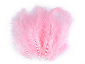 Suroviny - Pštrosie perie 9-16 cm 20 ks (ružová svetlá) - 14831297_