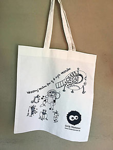 Detské tašky - Plátená taška Little Monster - 14829340_