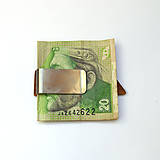 Pánske tašky - Drevená spona na peniaze - hlošinová - 14828971_