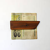 Pánske tašky - Drevená spona na peniaze - hlošinová - 14828973_