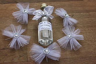 Darčeky pre svadobčanov - Mini fľaštičky na Vašu domácu pálenku pre hostí - 14833610_