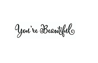 Papier - Nálepka You're Beautiful - 14833732_