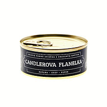 Svietidlá a sviečky - Sójová sviečka Candlerova flanelka, 90 g - 14832442_