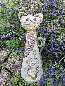 Svietidlá - Mačka levanduľová - 14833556_