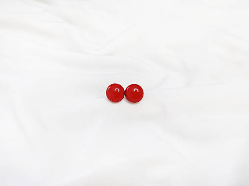  - KRUH-ové napichovačky - červené- chirurgická oceľ  (10 mm) - 14835667_