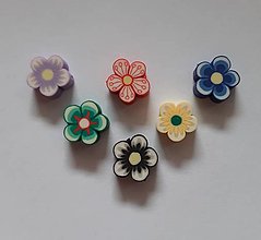 Korálky - Fimo kvety - 14835713_