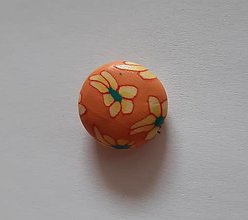 Korálky - Fimo placky (Oranžová) - 14836352_