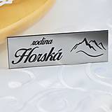 Tabuľky - Menovka - rodina Horská - 14834604_