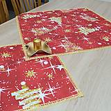 Úžitkový textil - OTÍLIA - MERRY CHRISTMAS - vianočný obrus červený - 14834044_