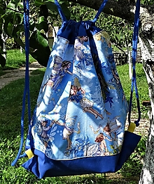 Detské tašky - Batoh "Modrá víla", vel. S - 14833932_